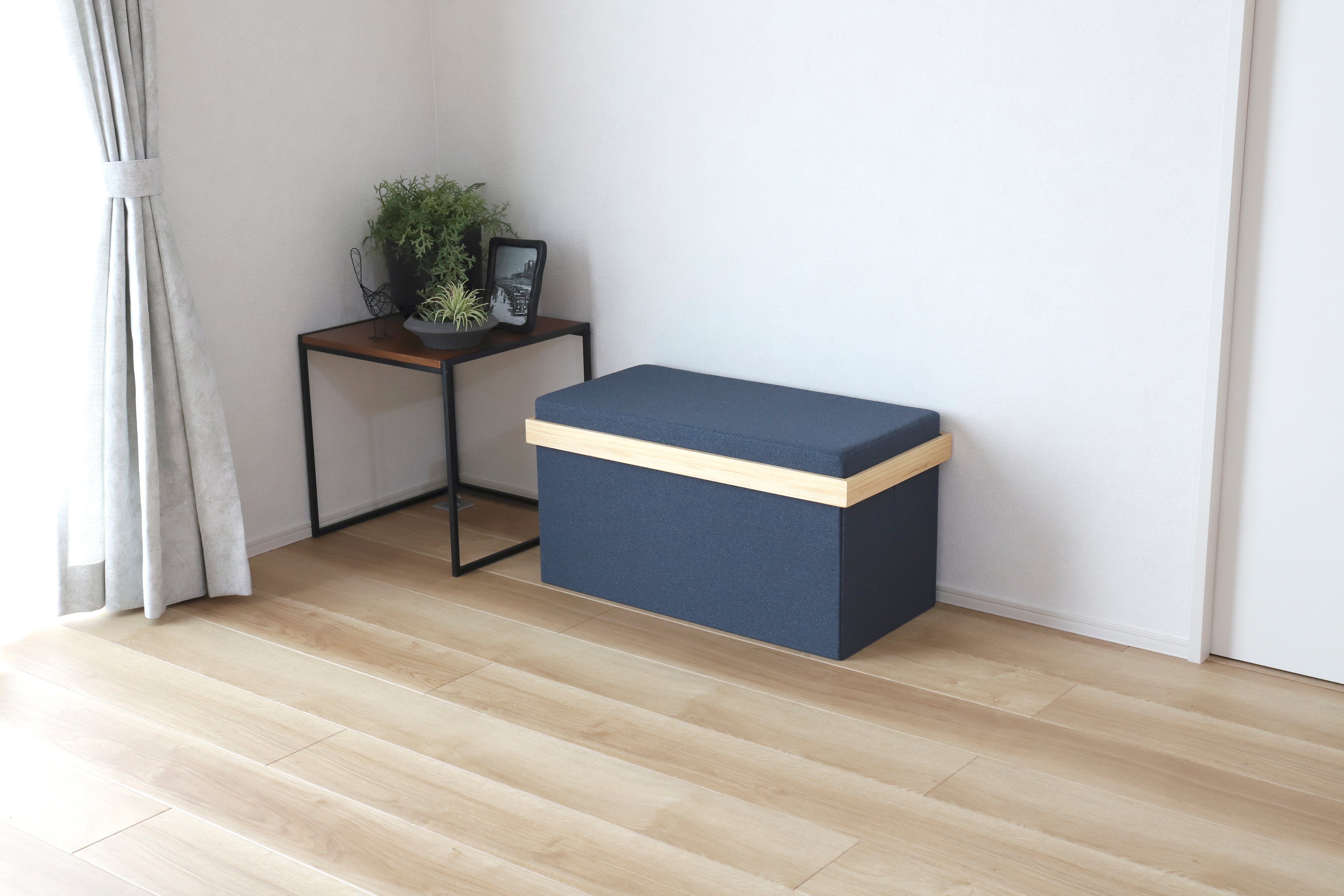 KYOSER 収納スツール【椅子 テーブルにもなれる!】4way オットマン 収納ボックス ダブルサイズ 2人掛け 収納ベンチ 椅子 幅76cm×奥行38×高さ40cmサイズ