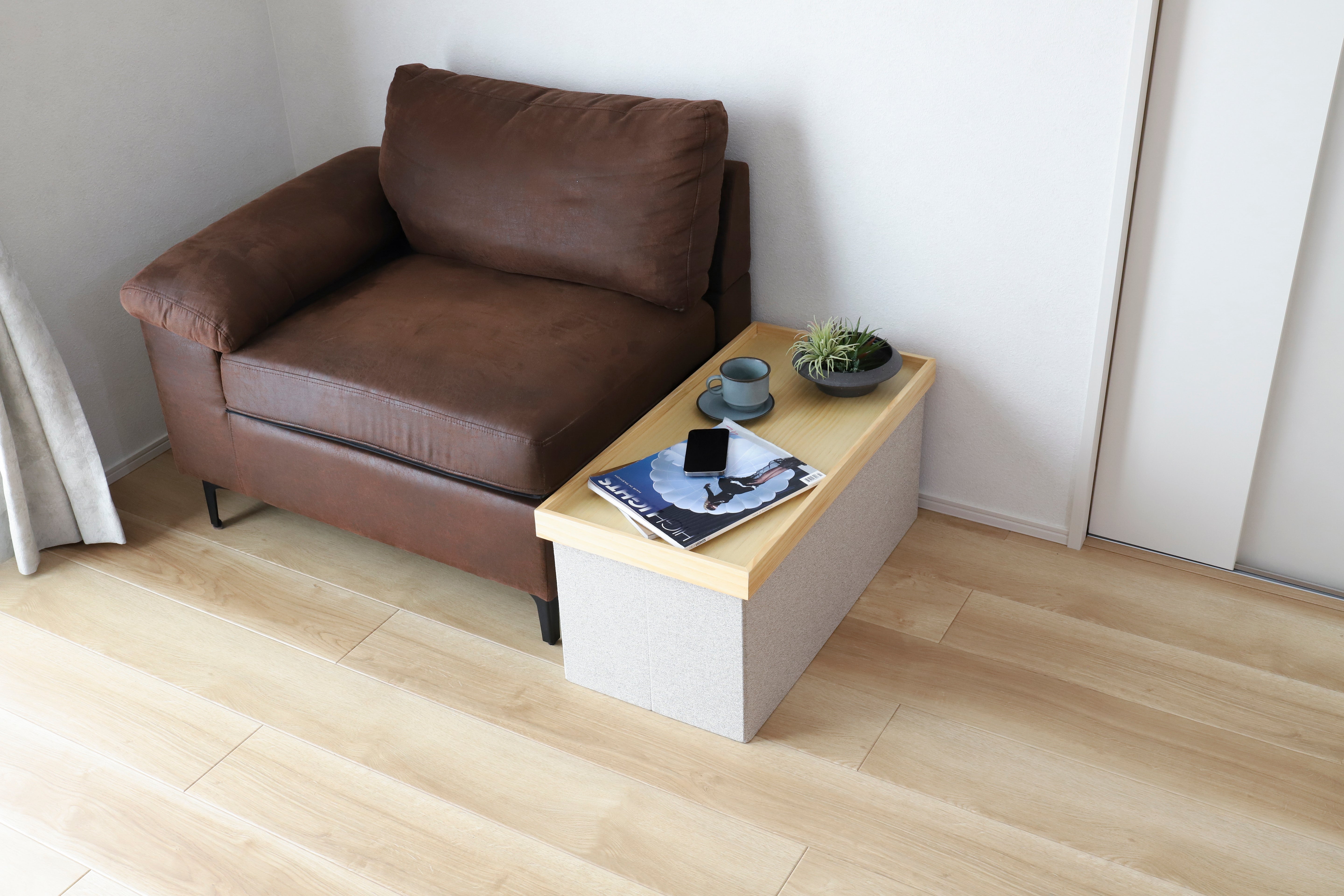 KYOSER 収納スツール【椅子 テーブルにもなれる！】4way オットマン 収納ボックス ダブルサイズ 2人掛け 収納ベンチ 椅子 幅76cm×奥行38×高さ40cmサイズ