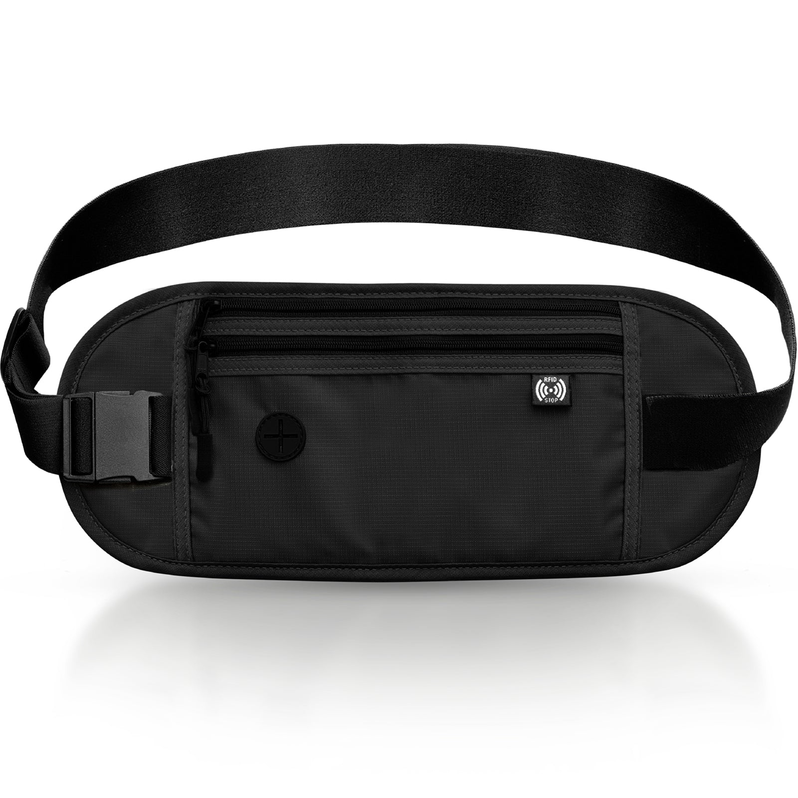 KYOSER セキュリティポーチ パスポートケース 海外旅行 スマート防犯デザイン スキミング防止 男性 女性 トラベルポーチ 貴重品 スリ防止 腹巻 防犯 パスポートカバー SIMピン2個附属