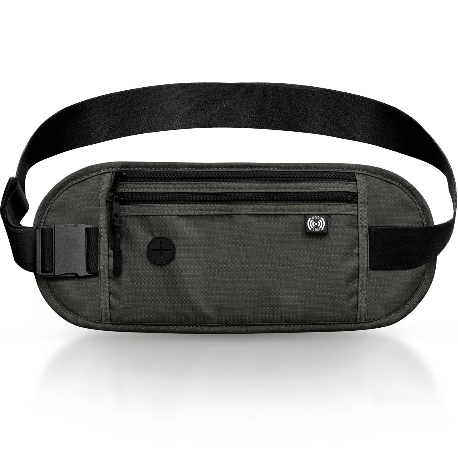 KYOSER セキュリティポーチ パスポートケース 海外旅行 スマート防犯デザイン スキミング防止 男性 女性 トラベルポーチ 貴重品 スリ防止 腹巻 防犯 パスポートカバー SIMピン2個附属