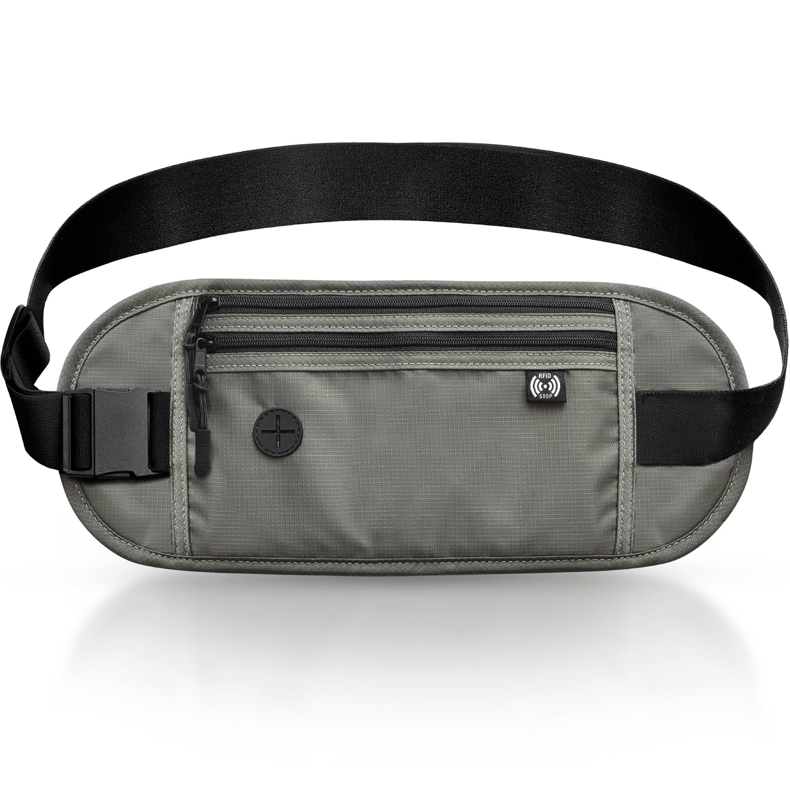 KYOSER セキュリティポーチ パスポートケース 海外旅行 スマート防犯デザイン スキミング防止 男性 女性 トラベルポーチ 貴重品 スリ防止 腹巻 防犯 パスポートカバー SIMピン2個附属