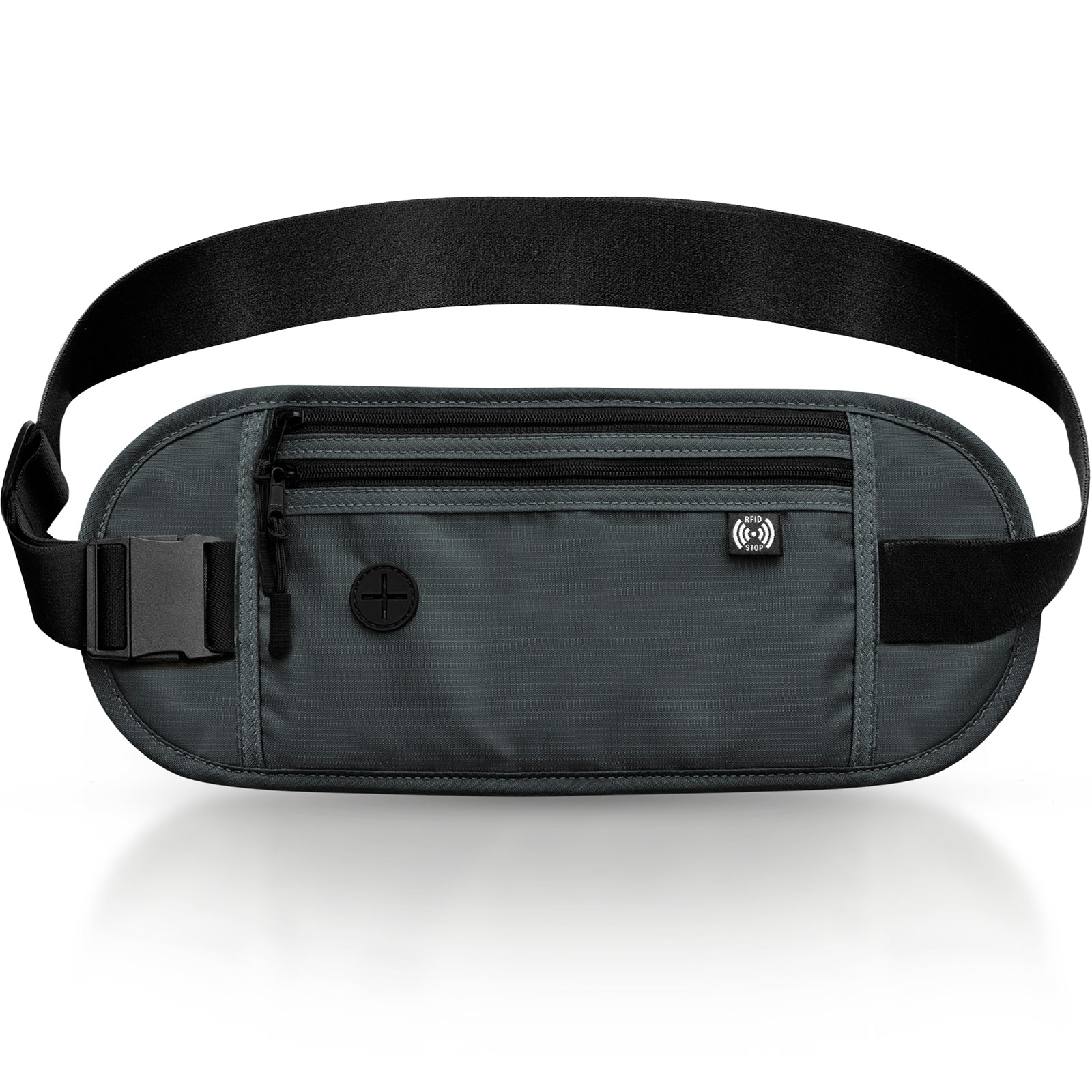 KYOSER セキュリティポーチ パスポートケース 海外旅行 スマート防犯デザイン スキミング防止 男性 女性 トラベルポーチ 貴重品 スリ防止 腹巻 防犯 パスポートカバー SIMピン2個附属